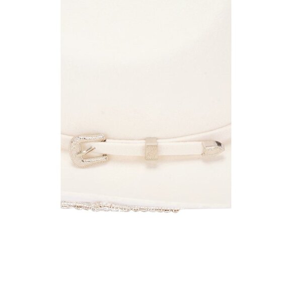 Kelsey Randall x REVOLVE Stars Hat in Ivory One SIze New Womens Cowboy Western - Picture 6 of 16